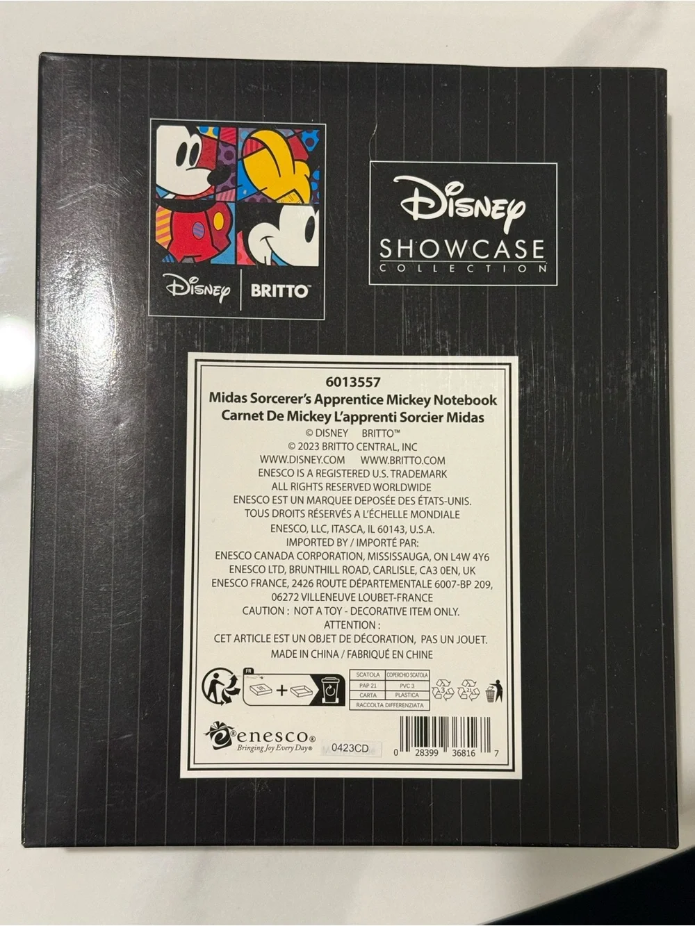 Disney Black & Gold Sorcerer Mickey Spiral Notebook